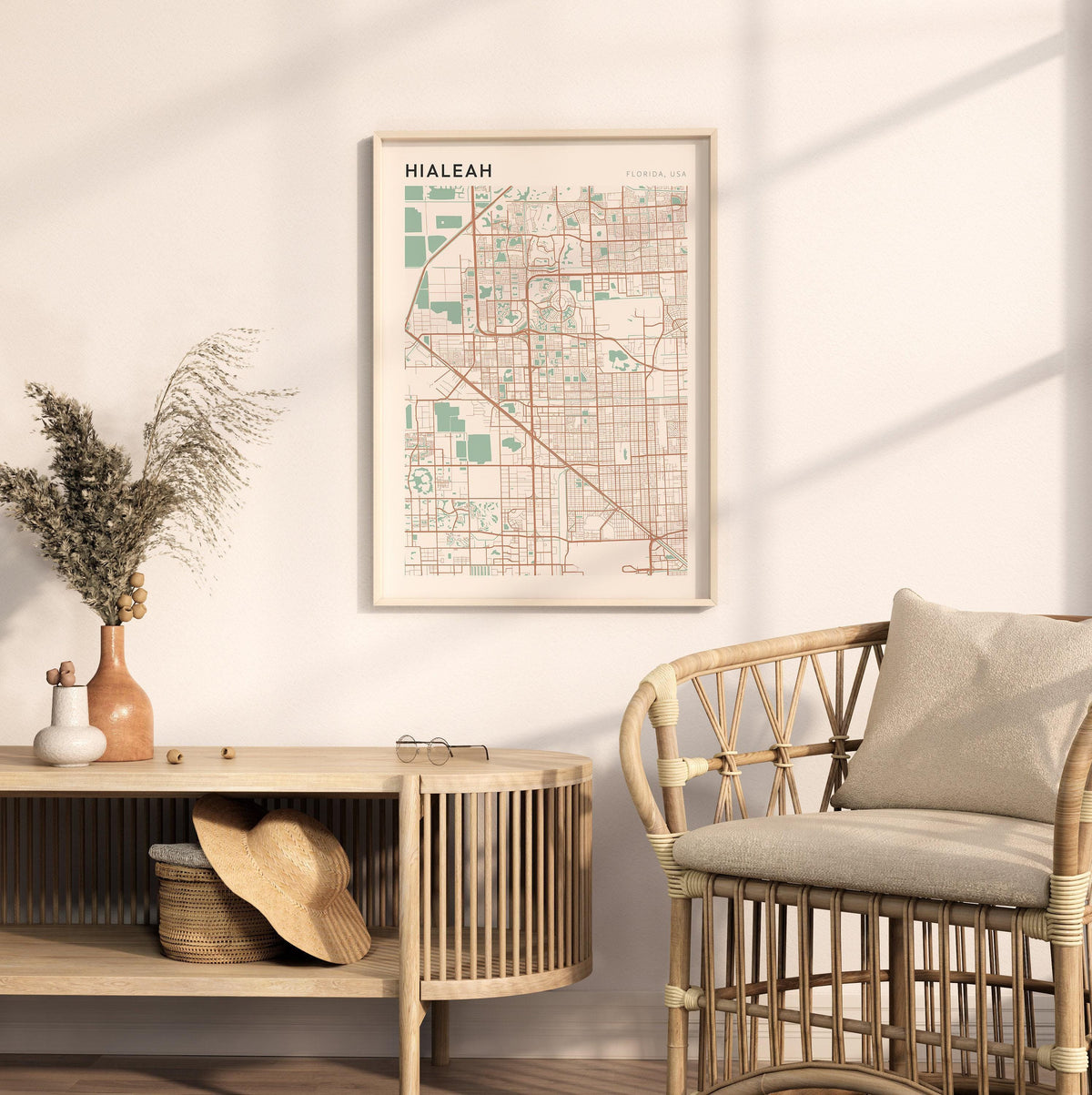 hialeah, florida map poster - image 3