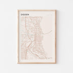 ogden, utah map poster - image 1