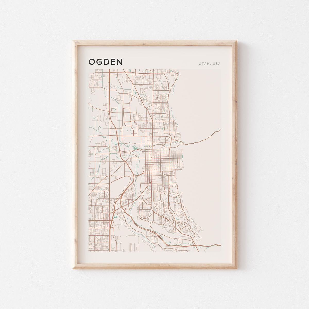 ogden, utah map poster - image 1