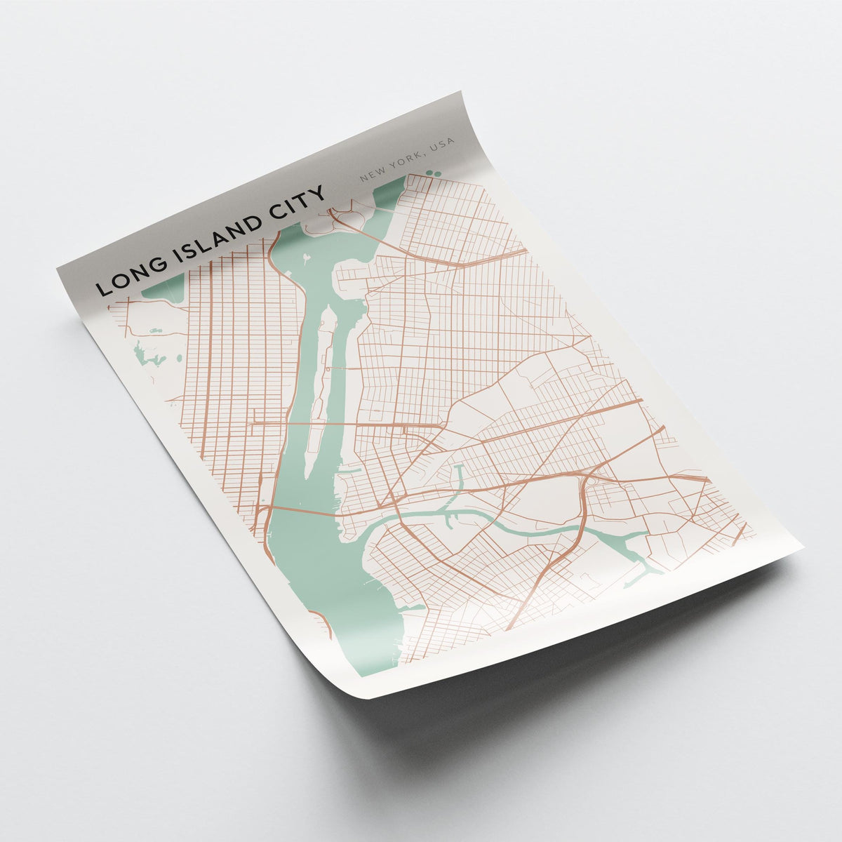 long island city, new york map poster - image 4