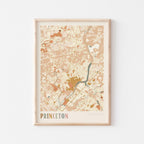 princeton, new jersey map poster - image 1