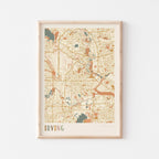 irving, texas map poster - image 1