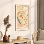 millbrae, california map poster - image 2