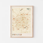 springfield, missouri map poster - image 1