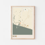 nome, alabama map poster - image 1