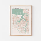 portsmouth, virginia map poster - image 1