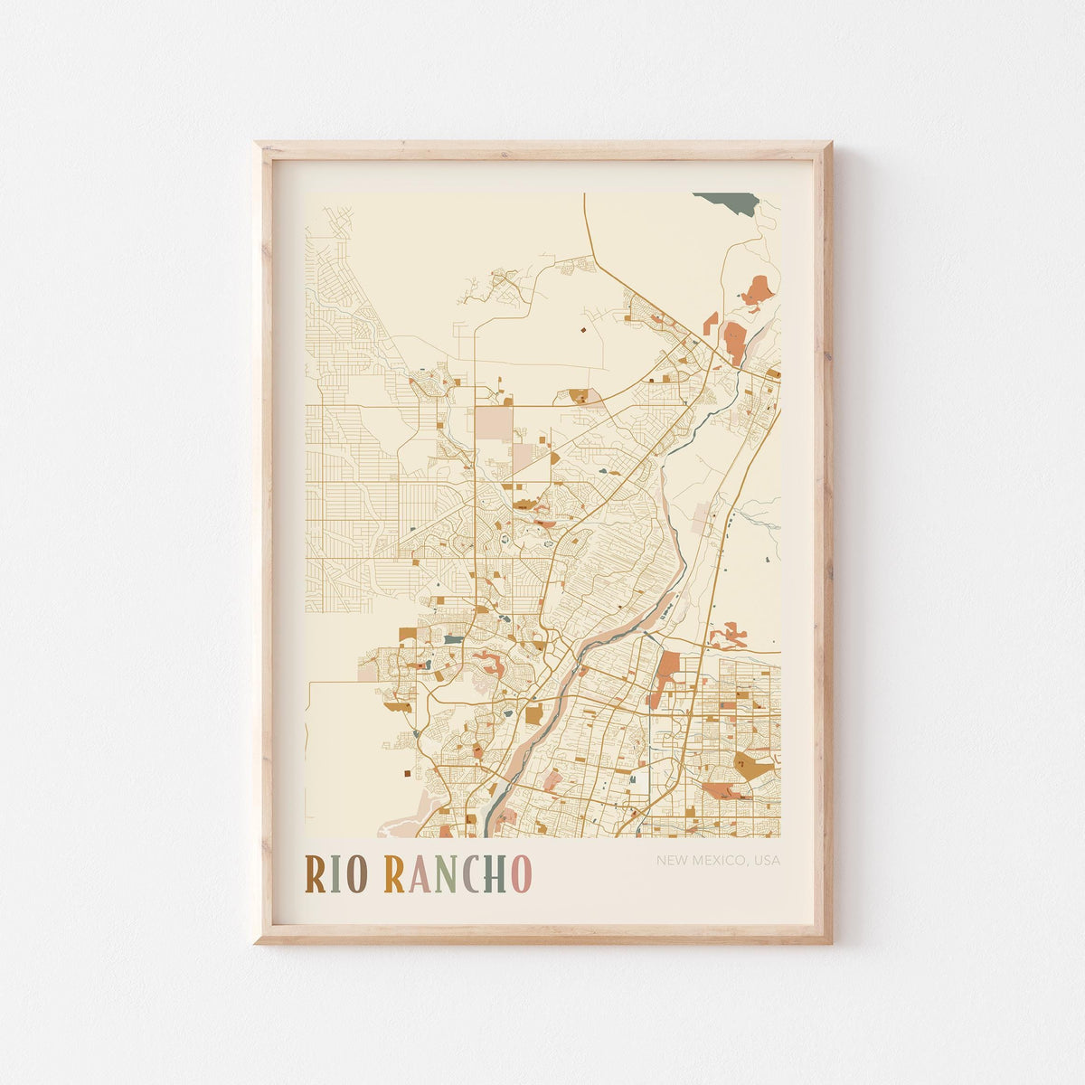 rio rancho, new mexico map poster - image 1