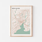 new haven, connecticut map poster - image 1