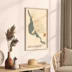 lake havasu city, arizona map poster - image 2