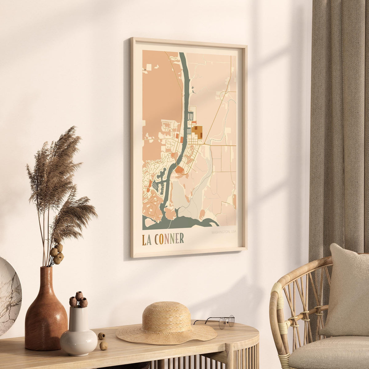 la conner, washington map poster - image 2