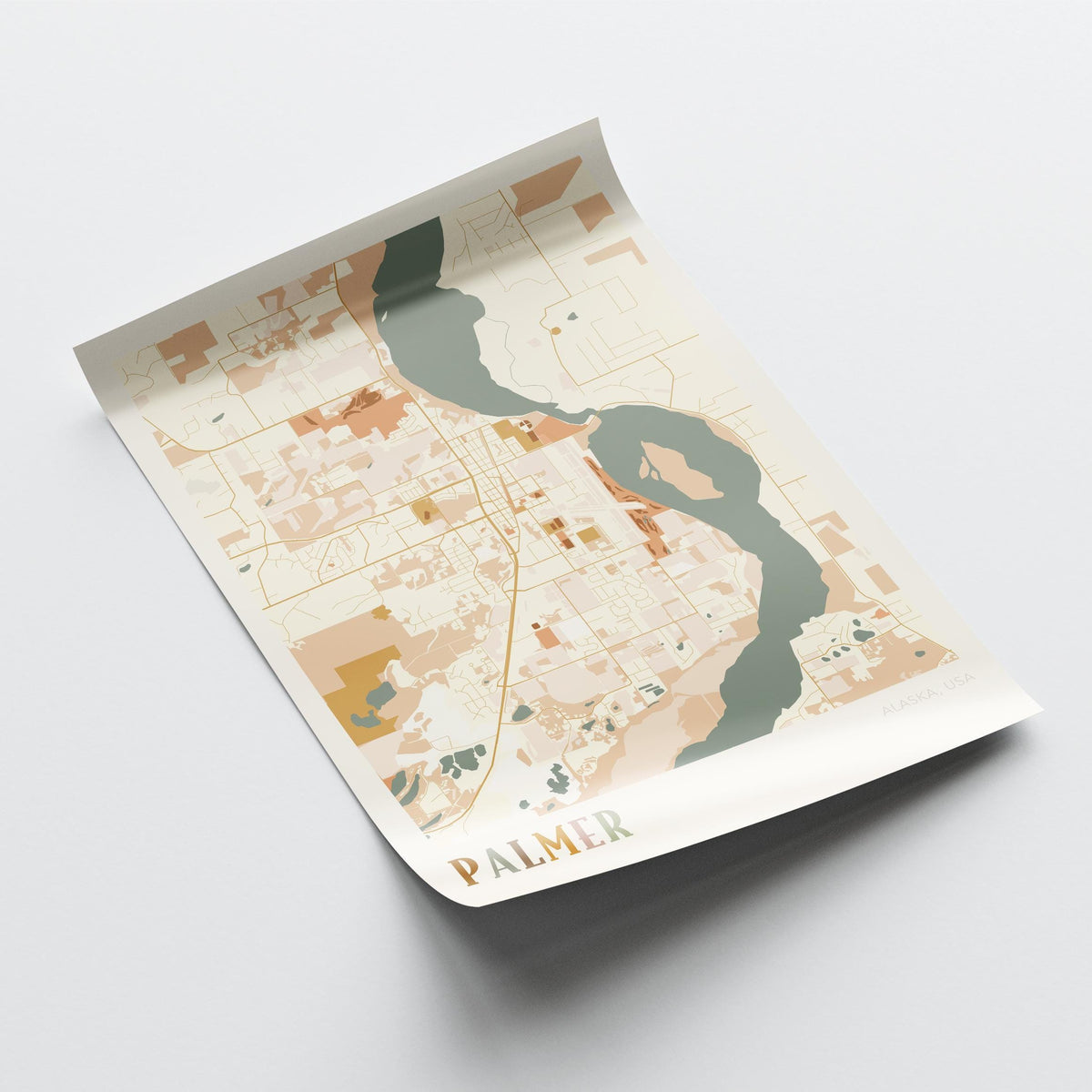 palmer, alabama map poster - image 4