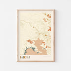 fairfax, california map poster - image 1