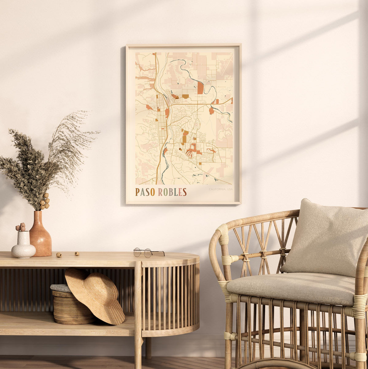 paso robles, california map poster - image 3