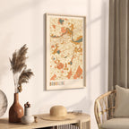 brookline, massachusetts map poster - image 3