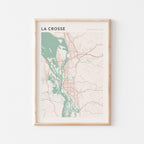 la crosse, wisconsin map poster - image 1