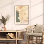 carmel-by-the-sea, california map poster - image 3