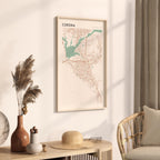 corona, california map poster - image 2