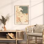 burlingame, california map poster - image 3