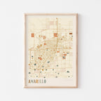 amarillo, texas map poster - image 1