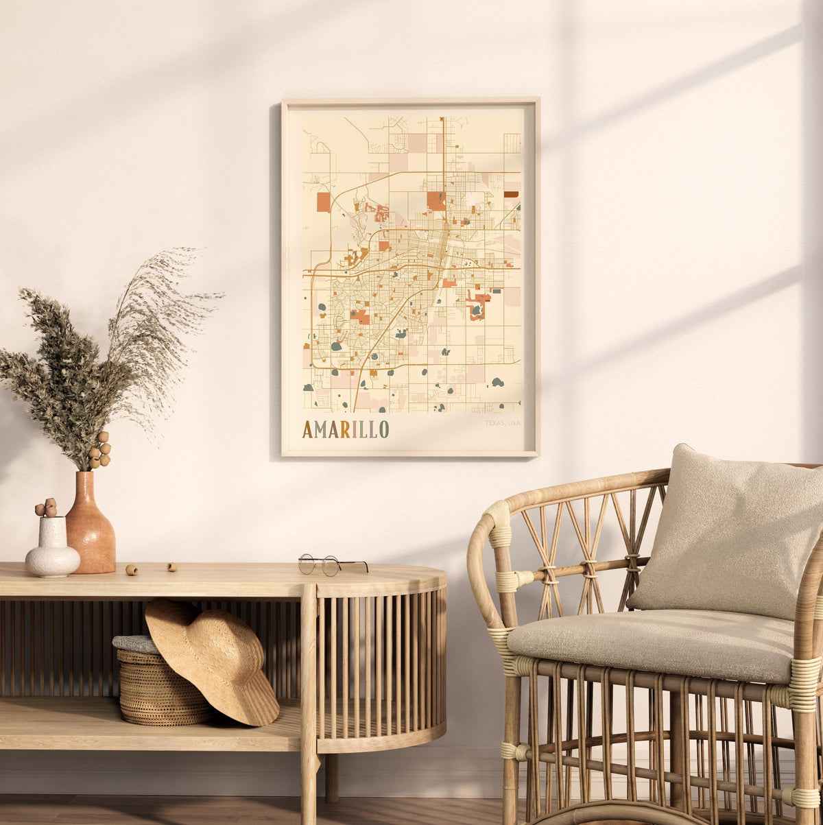 amarillo, texas map poster - image 3