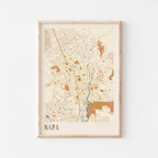 napa, california map poster - image 1