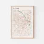 , georgia map poster - image 1