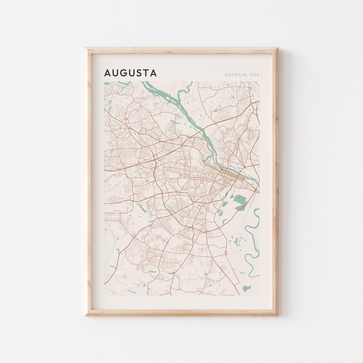 , georgia map poster - image 1