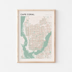 cape coral, florida map poster - image 1