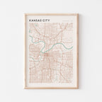 kansas city, missouri map poster - image 1