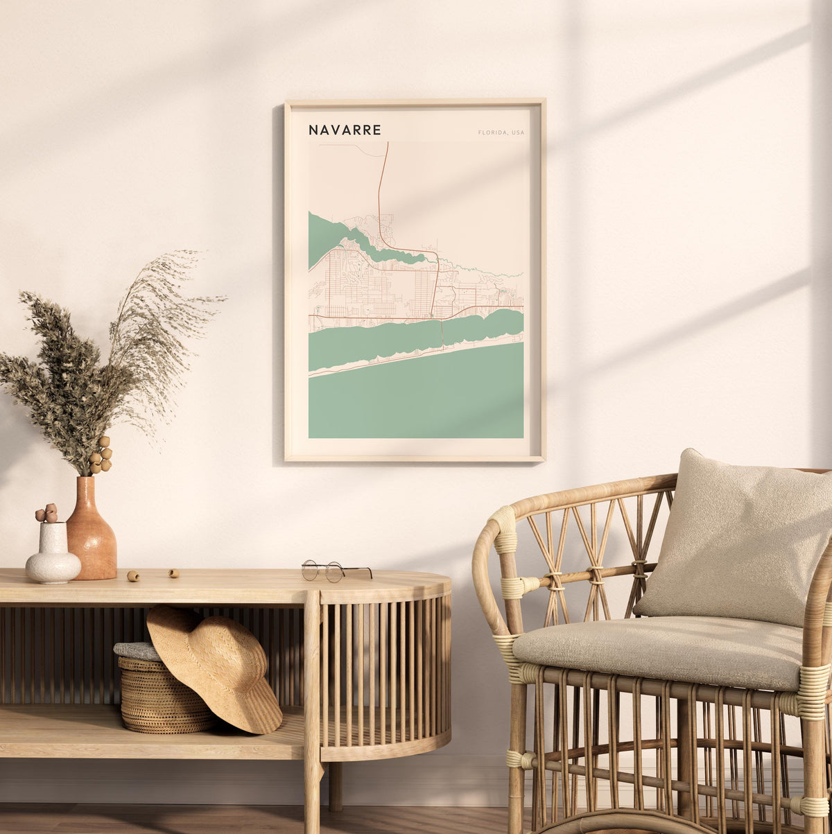 navarre, florida map poster - image 3