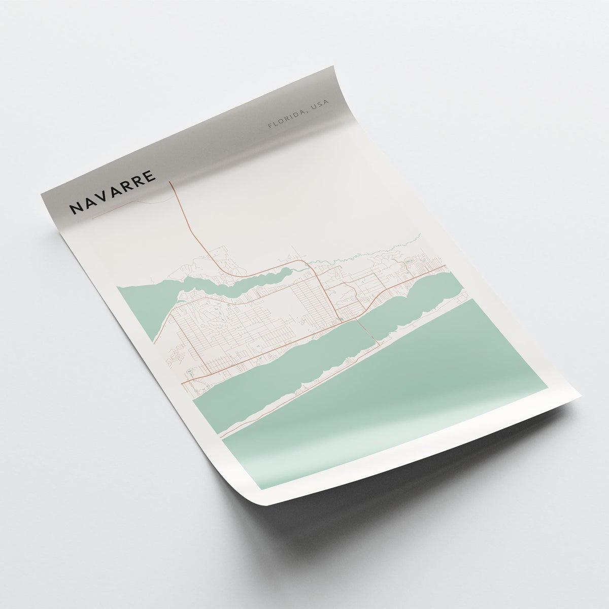 navarre, florida map poster - image 4