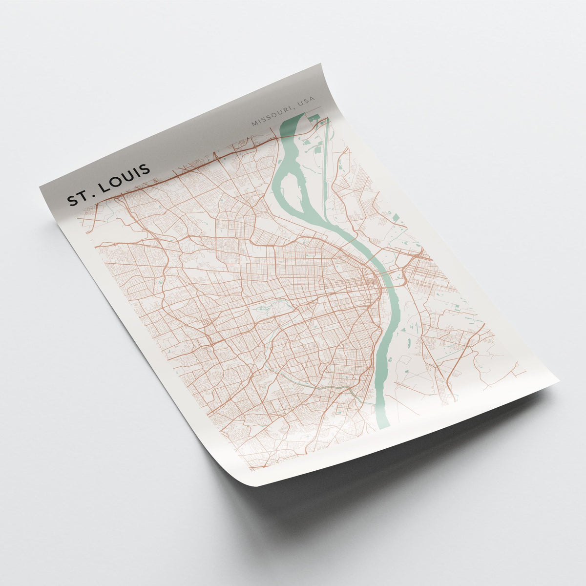 st. louis, missouri map poster - image 4