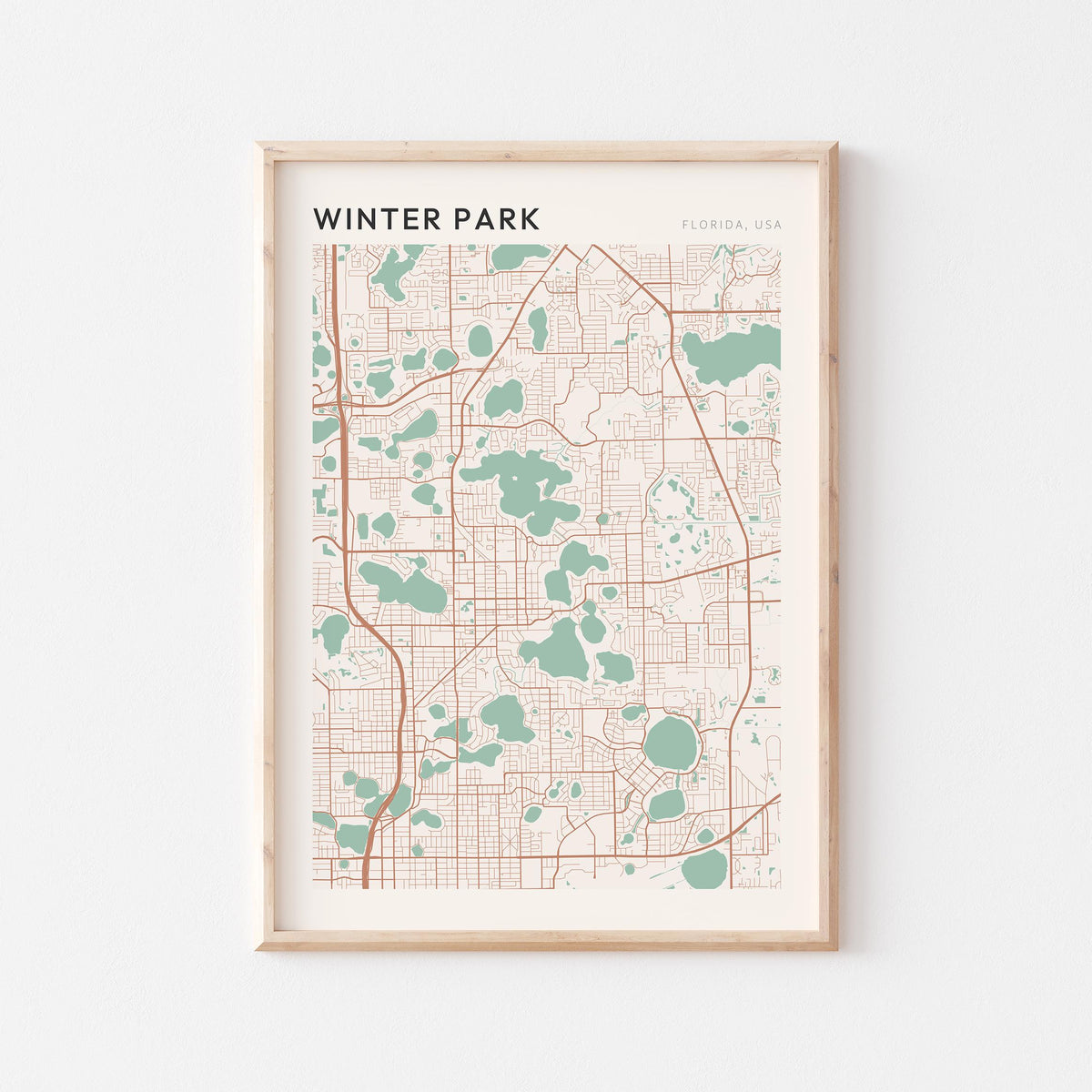 winter park, florida map poster - image 1