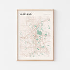 lakeland, florida map poster - image 1