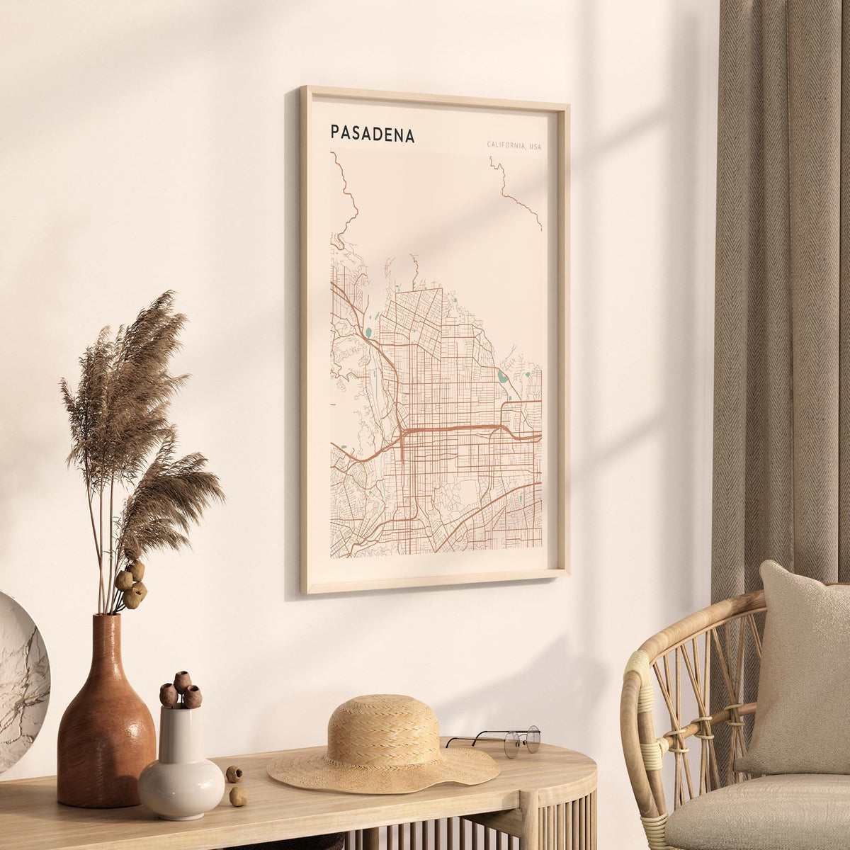pasadena, california map poster - image 2