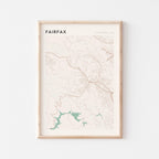 fairfax, california map poster - image 1