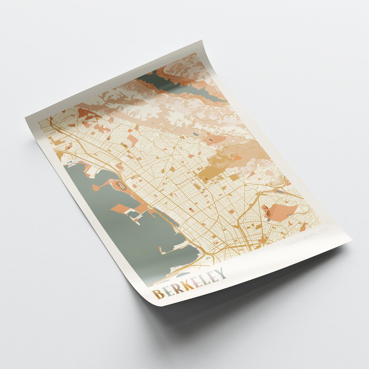 berkeley, california map poster - image 4