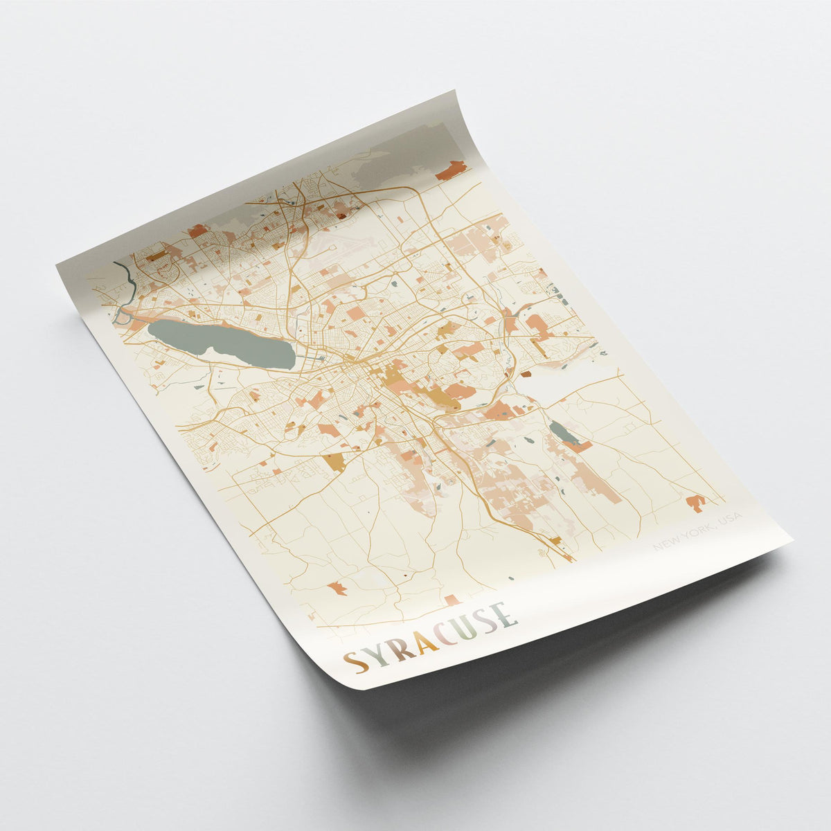 syracuse, new york map poster - image 4