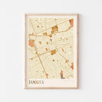 jamaica, new york map poster - image 1