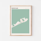 montauk, new york map poster - image 1