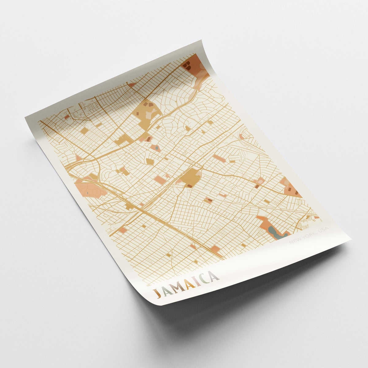 jamaica, new york map poster - image 4