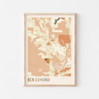 ben lomond, california map poster - image 1