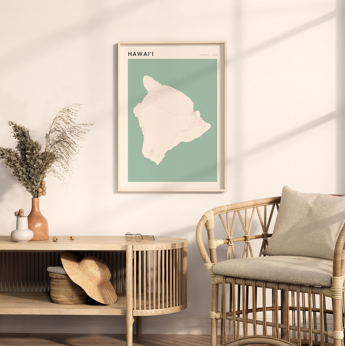 hawai'i, hawai'i map poster - image 3