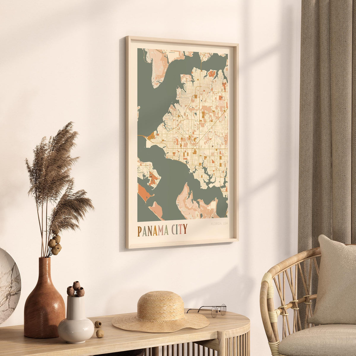 panama city, florida map poster - image 2