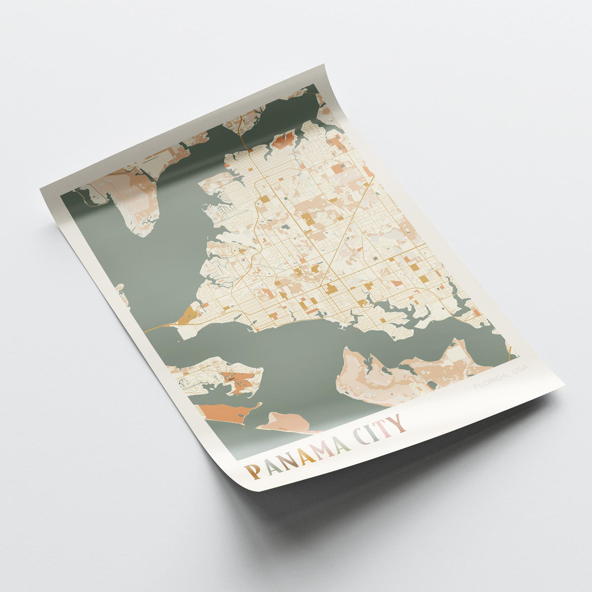 panama city, florida map poster - image 4