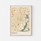 newark, new jersey map poster - image 1
