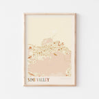 simi valley, california map poster - image 1