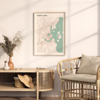portland, maine map poster - image 3