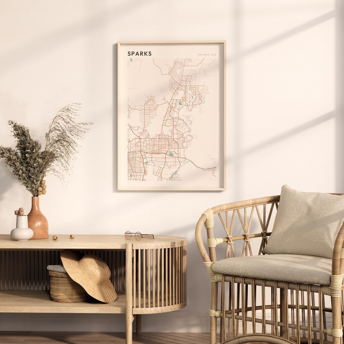 sparks, nevada map poster - image 3
