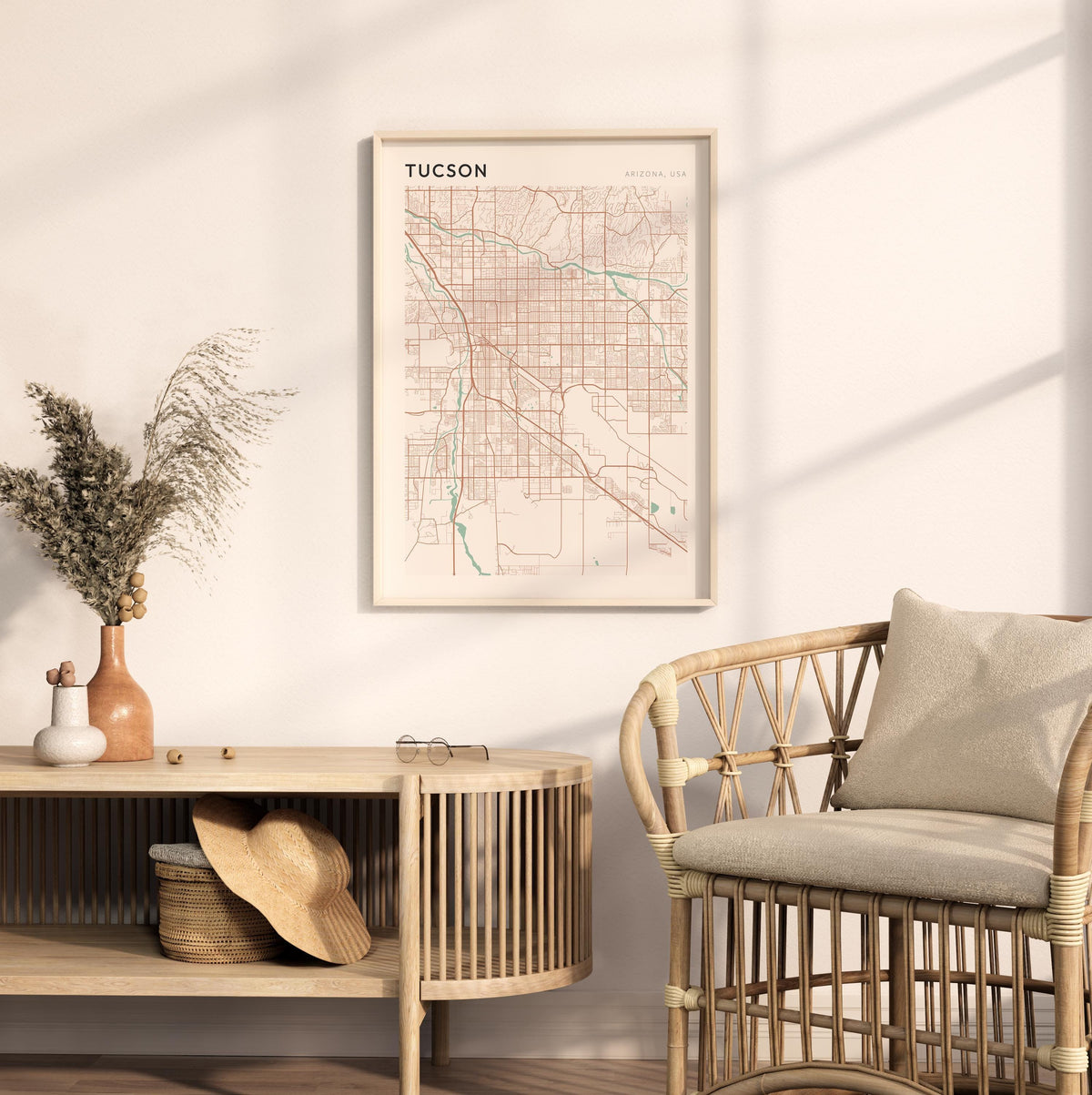 tucson, arizona map poster - image 3